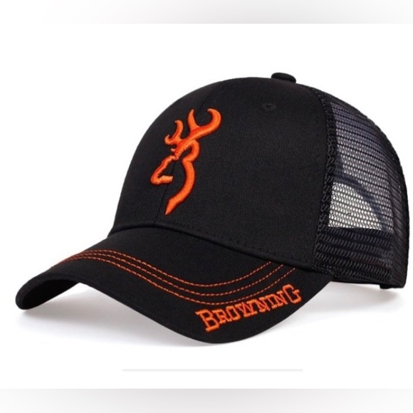 Browning Baseball style hat made of 100% cotton front and plastic mesh in rear. - Picture 1 of 1